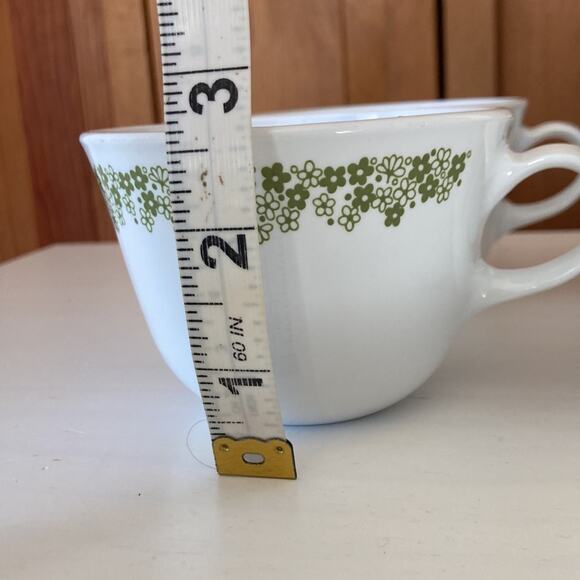 Vintage Corelle “Crazy Daisy” Coffee Cups, Set of 4 - Picture 8 of 9